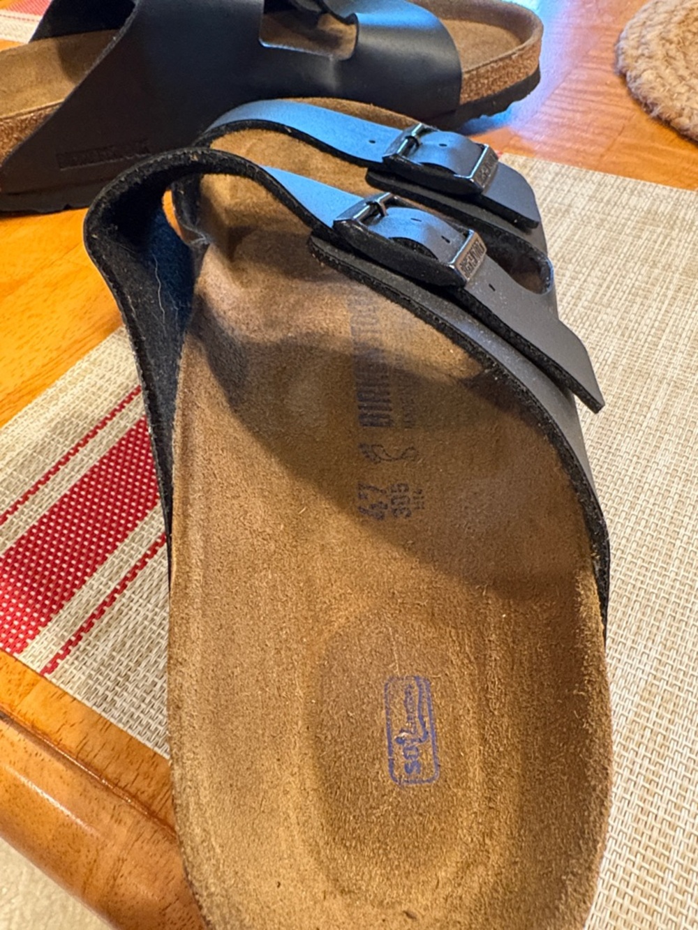 Birkenstock Black Two-Strap Arizona Sandals - Picture 3 of 3
